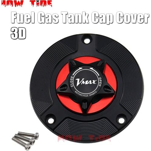 Logo 8 Colors CNC Aluminum Keyless Motorcycle Accessories Fuel Gas Tank Cap Cover for For YAMAHA V-MAX 1700 1200 2009-2016