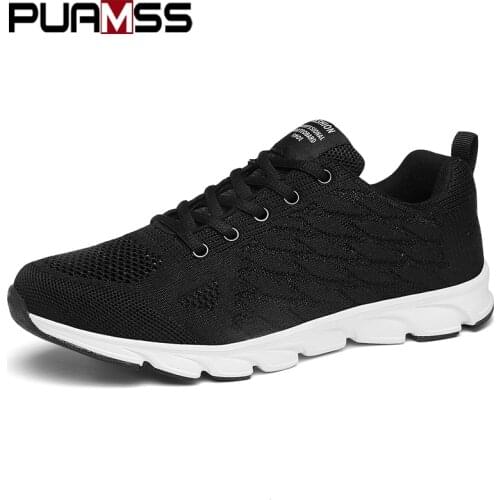 Fashion Men Casual Shoes Light Breathable Mesh Sneakers Men Summer Comfortable Lace Up Jogging Shoes Large Size Zapatos Hombre