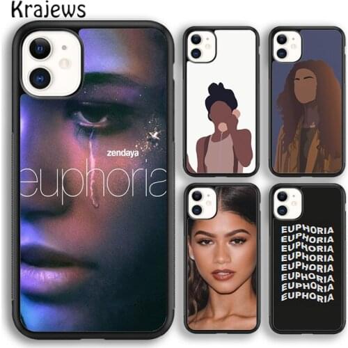 Krajews American TV Series Euphoria Soft Phone Case Cover For iPhone SE 6s 7 8 plus X XR XS 11 12 pro max Samsung Galaxy S9 S10
