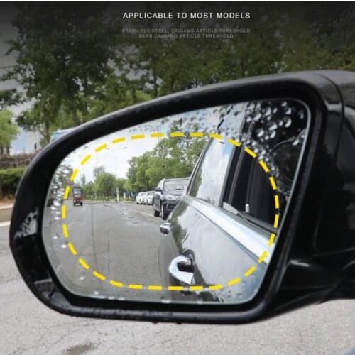 2pcs Car Motorcycle Rearview Mirror Rain Film Sticker Car Styling for Peugeot 307 308 207 3008 fiat punto 500 bravo Accessories