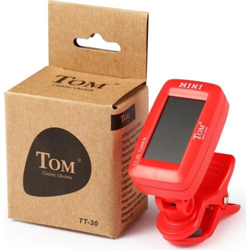 Folk Acoustic Guitar Tuner Red ABS Tuner Music Instrument Accessories for Ukulele Violin Guitar Bass Tuner 2020
