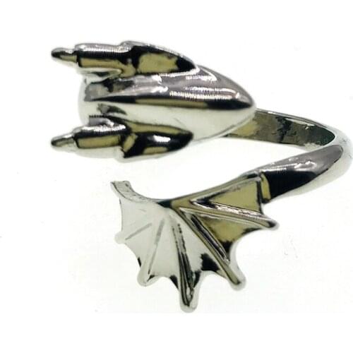 2021 Ins New Trendy Rhodium Snake Dragon Animal Minimalism Finger Punk Hip-hop Rings Korean Fashion Women Party Jewelry