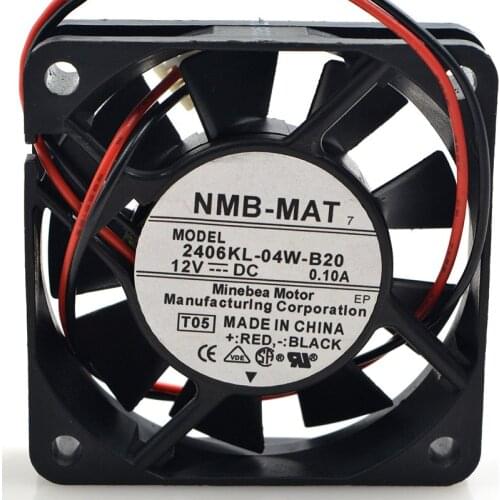 New original 6CM 6 cm 2406KL-04W-B20 6015 12V 0.10A cpu silent cooling fan