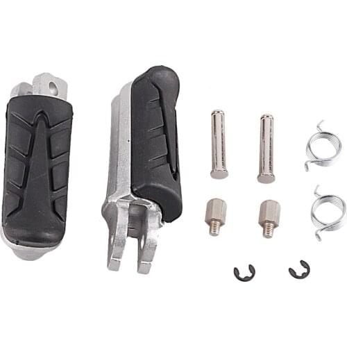 Motorcycle Footrests Front Rider Footpegs Foot Pegs Mount Bracket Kit For Honda 1000/600 CB1300/400/500 Series NTV600/650 Revere