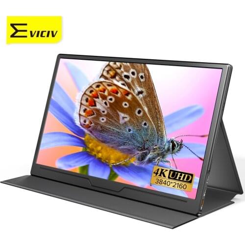 EVICIV 15.6" 4K UHD Portable Monitor 3840*2160 Display IPS Pannel Screen With HDR For SAMSUNG DEX Raspberry Pi Xbox Switches PS4