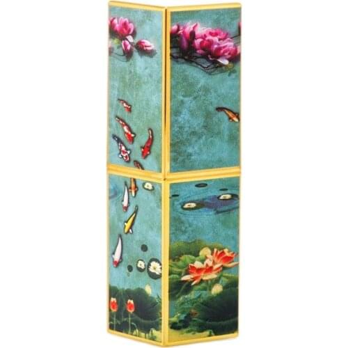 Empty Lipstick Tube 12.1 Magnetic Buckle Lip Balm Tube 3D Printing Emboss Lipstick Container Carp Crane Lip Balm Packaging 30pcs