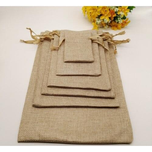 5pcs Silk Ribbon Drawstring Bag Sack Jute Bag Small Jewelry Bags Pouch for Jewelry Gift Packaging Bags Wedding Display Diy Gift