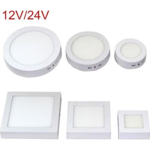 9W/15W/25W Round Led Panel Light Surface Mounted Led ceiling Downlight AC/DC 12V/24V + LED Driver Free shipping
