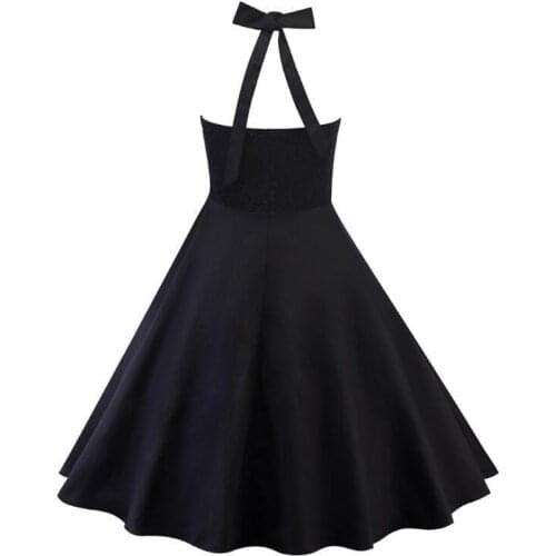 Vintage Retro Dresses 50s 60s Robes Rockabilly Swing Pin Up Embroidery High Quality Cute Cat Dress Lady Summer Plus Size