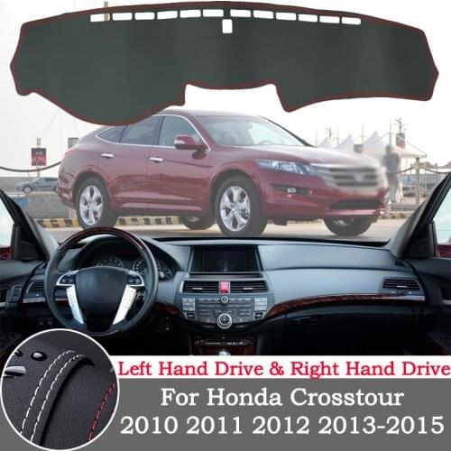 High-quality leather instrument panel protection pad and light-proof pad for Honda Crosstour 2010 -2015 car styling accessories