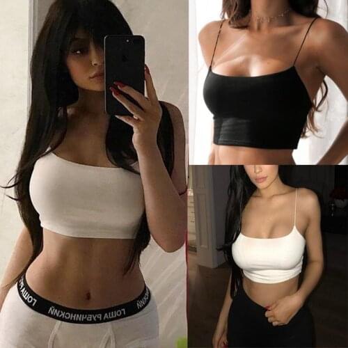 Summer Lingerie Sports Bra Corset Solid Women Underwear Seamless Crop Tops Black Cropped Bralet Bra Bustier Cami Tank Crop Sexy