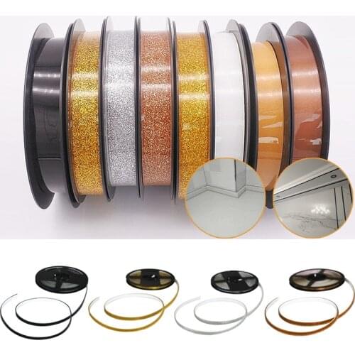 0.6/0.8/1/1.5/2/cm Self-adhesive Waterproof Rubber Seal Side Strip Living Room Decoration Home Beauty Side Line Plaster