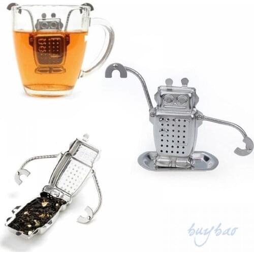 1pc Stainless Steel Robot Rocket Monkey Shaped Loose Leaf Infuser Tea Filter Herbal Spice Strainer Diffuser Worldwide Store