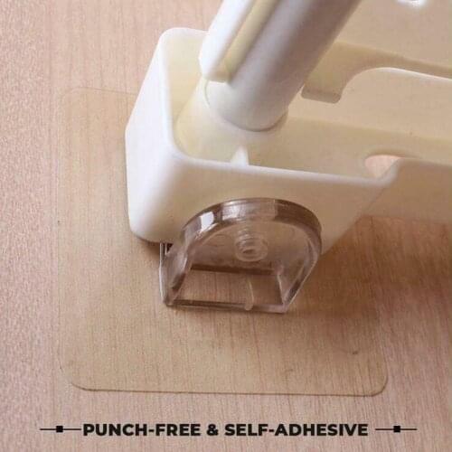 10 PCS One By One Selling Board Holders Perforated Wardrobe Partitions Fixed Paste Hooks Super Load-bearing Seamless Nail-free