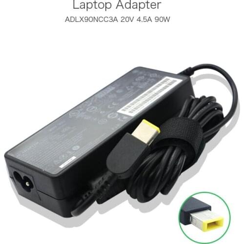 100% Original 20V 4.5A Square Pin 90W Power Adapter for Lenovo ThinkPad E440 E450 E540 E550 ADLX90NCC3A 36200612 Laptop charger