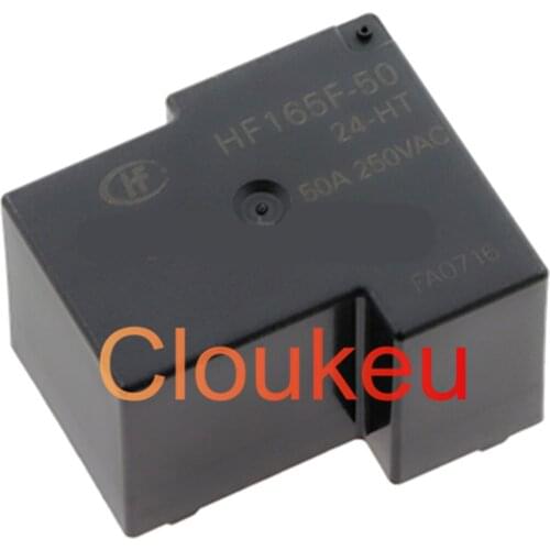 25Pcs Relay HF165F-50-24-HT 24V 40A 4pin