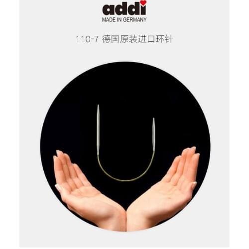 Addi 755-7 Circular knitting needle 60cm 80cm 120cm 150cm 2mm-8mm Rundstricknadel , Silberspitzen m Goldseil, nickelfrei