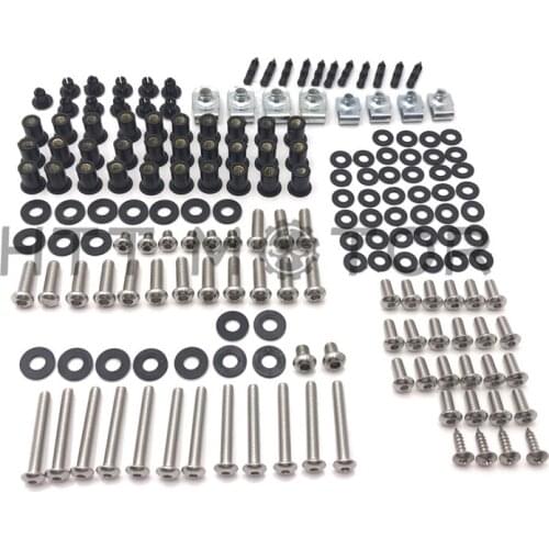 Aftermarket free shipping motorcycle parts Complete Fairing Bolts Body Screws Kit for KAWASAKI Ninja ZX6R ZX-6R 2007-2008 chrome