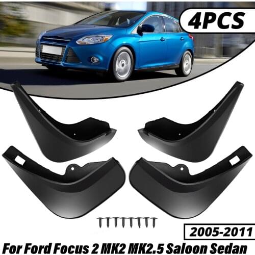 Car Front Rear Mud Flap Mudguards Splash Guards For Ford Focus 2 MK2 MK2.5 Saloon Sedan 2005 2006 2007 2008 2009 2010 2011