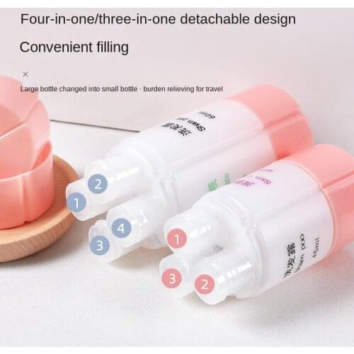 Travel Bottled Cosmetics 4 In 1 3 In 1 Travel Portable Set Shampoo Body Wash Creative Empty Bottles Jars with Lid Spice Jars