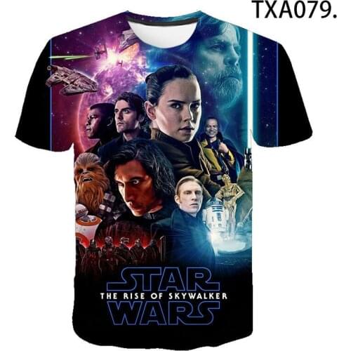 Movie Star Skywalker 3D Printed T Shirt Men Women Children Summer Casual Streetwear Boy Girl Kids Fashion Cool Tops Tee