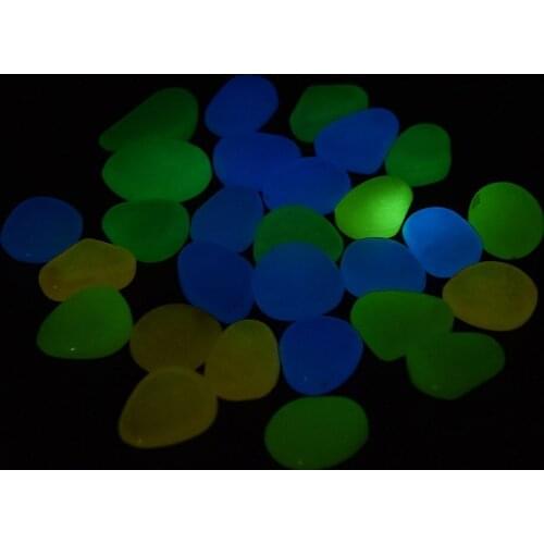 100pcs/bag Gravel For Your Garden Yard Glow in the Dark Pebbles Stones for Walkway Wedding party Luminous Ornaments baby toy