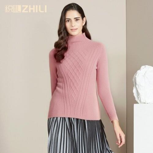Turtleneck cashmere sweater pullover sweater cashmere sweater slim basic shirt autumn and winter female