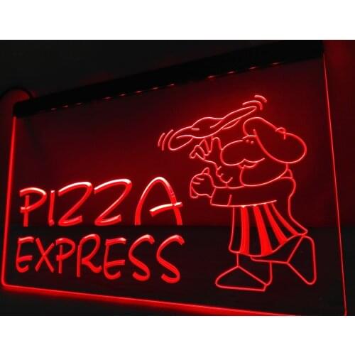 LB182- OPEN Pizza Express Enseigne Lumineuse Light Sign home decor crafts