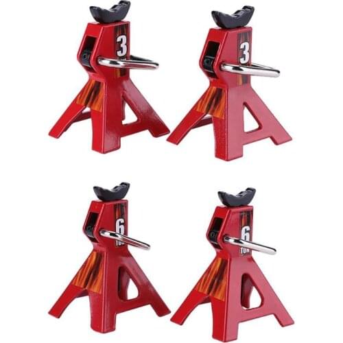 2Pcs 1/10 RC Cars Metal Jack Stands Repairing Tool 2Pcs/Set RC Crawler Climbing Car Repair Tools Diecasts Vehicles Model Parts A