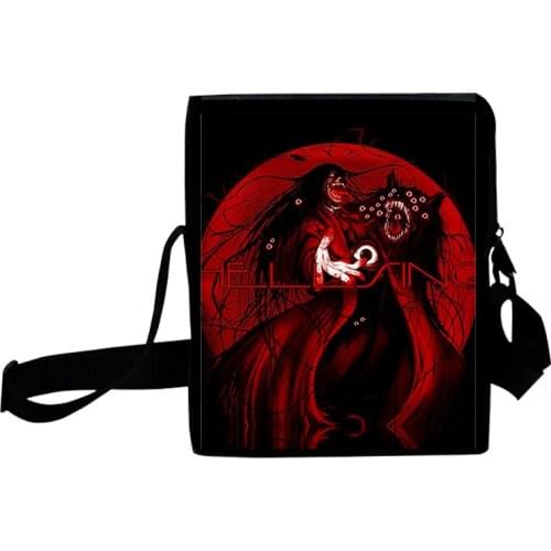 Hellsing Funny Casual Mini Crossbody Bag Mens Shoulder Bag Men Diagonal Small Backpack Light Messenger Phone Bag