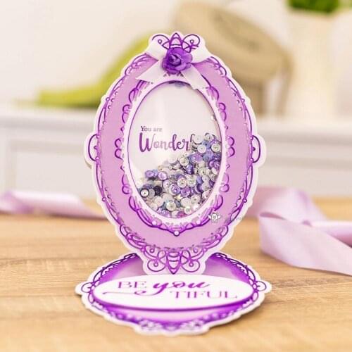 New Lace oval frame plate metal Cutting Dies Stencils DIY Scrapbooking Paper/photo Cards Embossing Dies