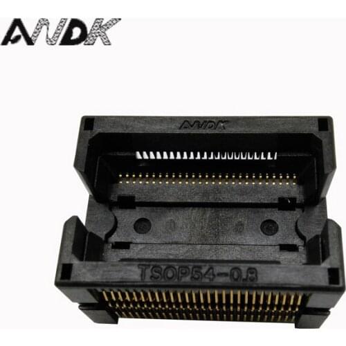 TSOP54-0.8 IC Test Socket Chip Size 18x22mm Burn in Socket Programming Socket Adapter Conversion Block