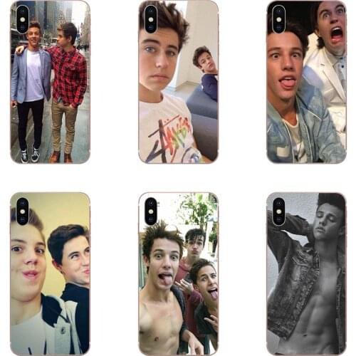 Nash Grier And Cameron Dallas Ultra Thin Pattern For Sony Xperia Z Z1 Z2 Z3 Z3+ Z4 Compact Z5 Plus M2 M4 XA XA1 XZ Premium