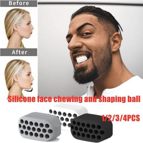 Jaw Trainer Face-lift Artifact Facial Muscle Chew Device Face and Neck Exercise Ball Strength Trainer Expander Equipment