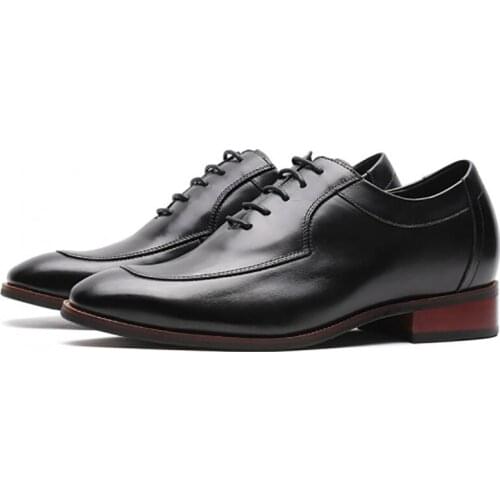 Oxford Bridegroom Black Wedding Dress Formal Office Men Shoes Handwork Business Designer Genuine Leather Shoes
