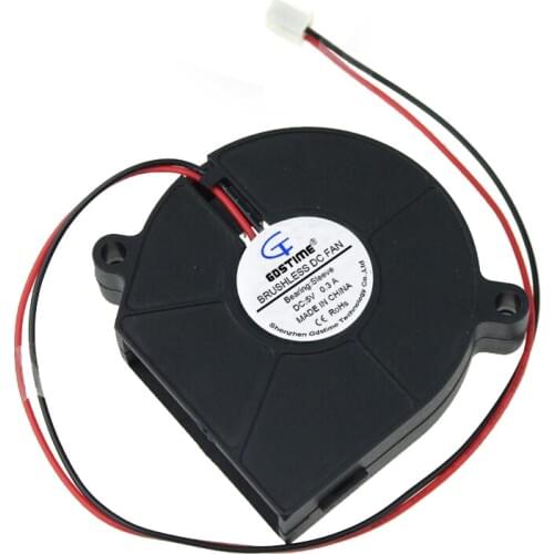 DC5V 12V 6 cm 60mm 6015 Turbine Cooling Fan sleeve bearing air blower 3D printer fan