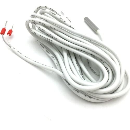 3 meters White Metal Sensor Probe for Temperature Controller Room Thermostat