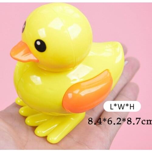 1PCS Cute Clockwork Chicken Childrens Educational Toy Clockwork Jumping Chicken Yellow Duck Toy Baby Gift 2021
