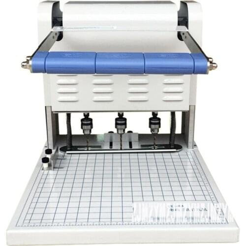 1pc Three - hole electric binding machine Paper Puncher QY-40A Wire Binding Machine Paper Cutter Decorative Hole Punch