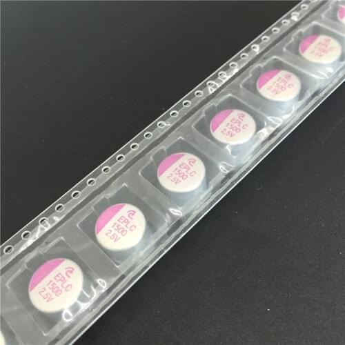 10pcs 1500uF 2.5V 10x10mm EPLC 2.5V1500uF SMD Solid capacitor EPLC0E152MJ09 Japan Good Quality