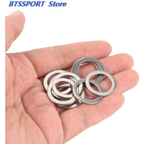 New 10pcs Bicycle Pedal Spacer Crank Cycling MTB Bike Stainless Steel Ring Washers Wholesale