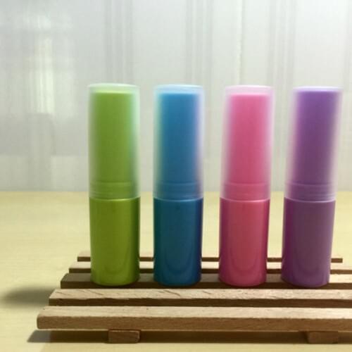 100pcs 4g DIY Lipstick fashion cool lip tubes Containers Blue Green Purple liptube colorful lipsticks Empty LIP BALM Tubes