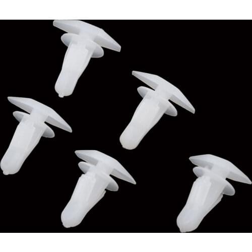 100Pcs White Rubber Weatherstrip Door And Boot Seal Clips 91530-SP1-003 Fits 6mm Hole For Honda Accord Civic CRV Acura 3.5RL