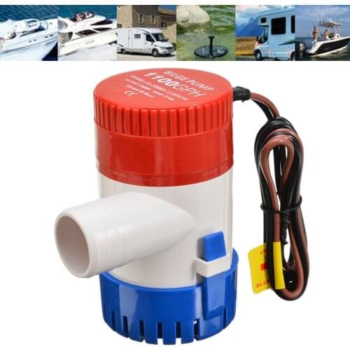 1100 GPH 12V Electric Marine Water Pump Submersible Boat Bilge Pump With Float Switch For Yacht Boat Accessories