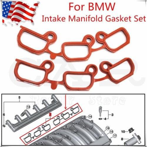 11611436631 Engine Intake Manifold Gasket Set for Reinz for BMW 325i 325xi 330i 330xi 525i 530i 113307401 11-33074-01