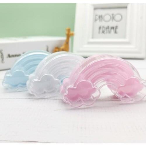 6pc Creative Colorful Candy Box Rainbow Clouds Personalized Wedding Candy Box Baby Shower Christmas Birthday Party Gift Box
