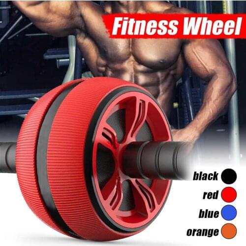 ABS Abdominal Roller Exercise Wheel Fitness Equipment Mute Roller For Arms Back Belly Core Trainer Body Shape Training Supplies