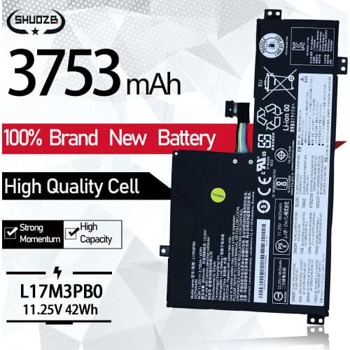 NEW L17M3PB0 Laptop battery For Lenovo L17C3PG0 L17L3PB0 5B10Q13163 100e 300e 500e Chromebook 81ES 81ER 81H0