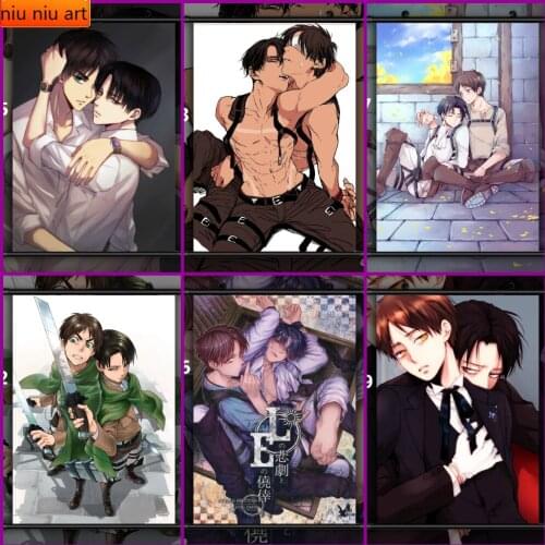 Attack on Titan BL Allen X Levi Animation Diamond Mosaic Diamond Painting Diamond Mosaic DIY Full Diamond Embroidery Home Decor