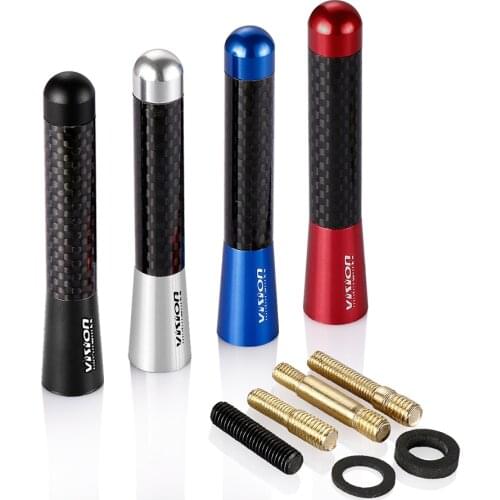 1pcs Carbon Fiber Radio Car Antenna for Ford Fiesta Ford Focus Peugeot Citroen VW Opel Astra Skoda Toyota Corolla accessories